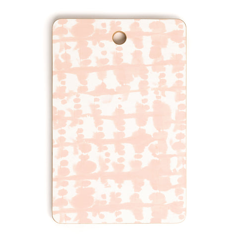 Jacqueline Maldonado Parallel Pale Peach Cutting Board Rectangle