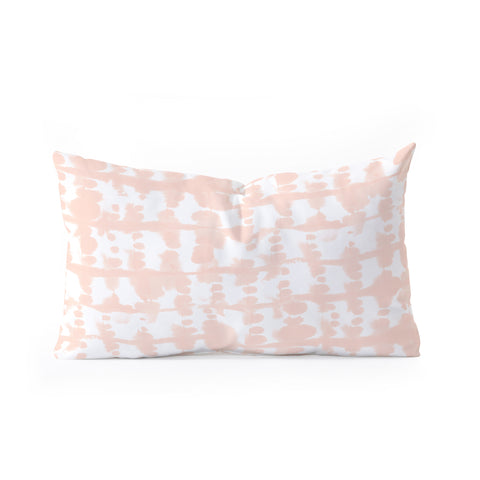 Jacqueline Maldonado Parallel Pale Peach Oblong Throw Pillow
