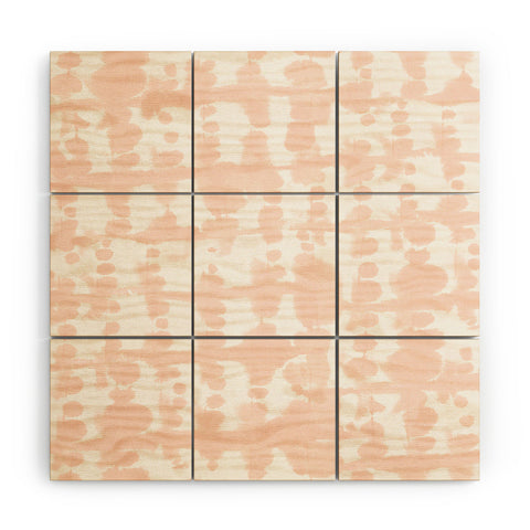 Jacqueline Maldonado Parallel Pale Peach Wood Wall Mural