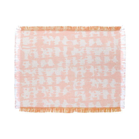 Jacqueline Maldonado Parallel Pale Peach Throw Blanket