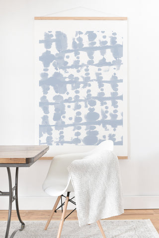 Jacqueline Maldonado Parallel Periwinkle Art Print And Hanger