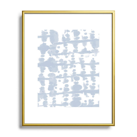 Jacqueline Maldonado Parallel Periwinkle Metal Framed Art Print