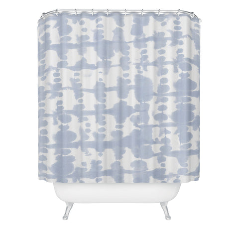 Jacqueline Maldonado Parallel Periwinkle Shower Curtain