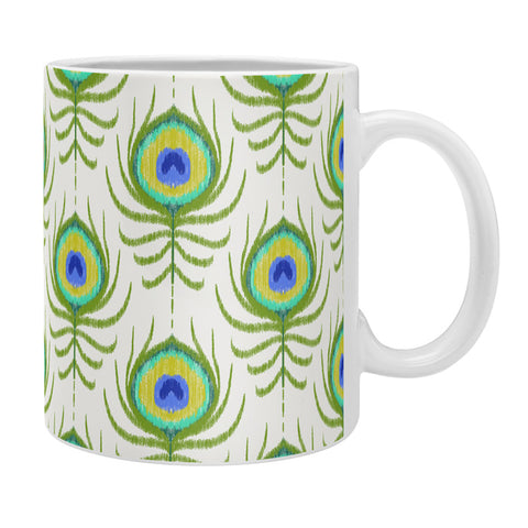 Jacqueline Maldonado Peacock Feather Ikat Coffee Mug