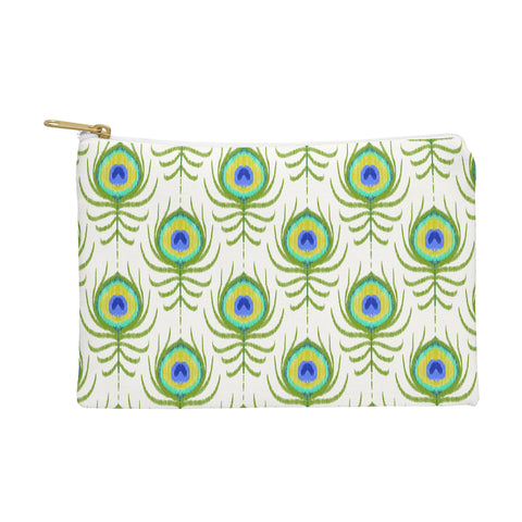 Jacqueline Maldonado Peacock Feather Ikat Pouch