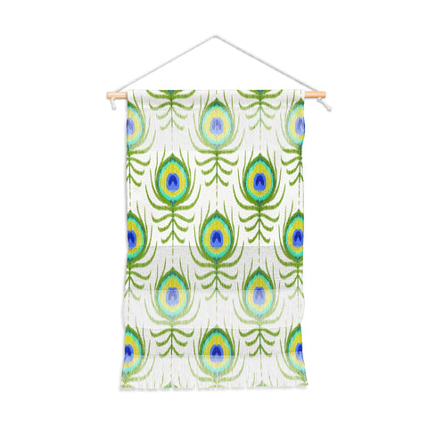 Jacqueline Maldonado Peacock Feather Ikat Wall Hanging Portrait