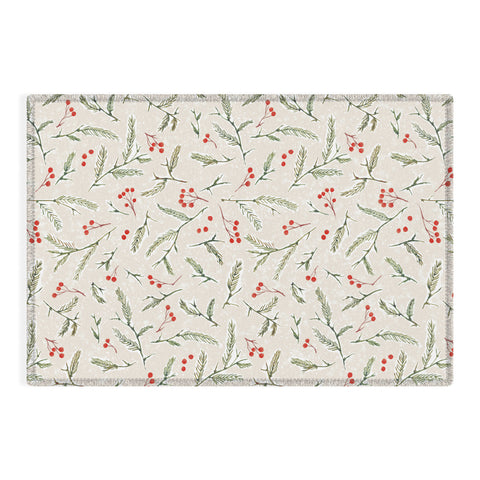 Jacqueline Maldonado Pine and Berries Neutral Outdoor Rug