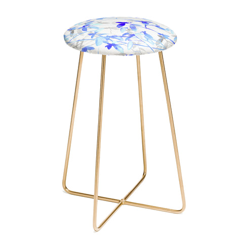 Jacqueline Maldonado Premonition Blue Counter Stool