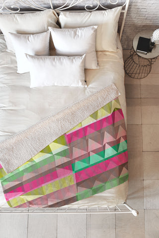 Jacqueline Maldonado Pyramid Scheme Fleece Throw Blanket