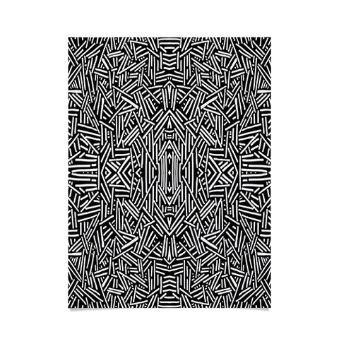 Jacqueline Maldonado Radiate Black White Poster