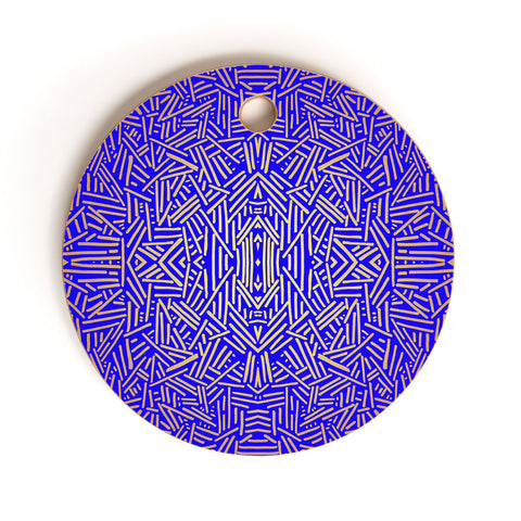 Jacqueline Maldonado Radiate Gold Royal Cutting Board Round