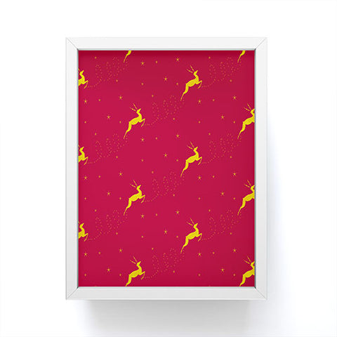 Jacqueline Maldonado Reindeer Stars Framed Mini Art Print