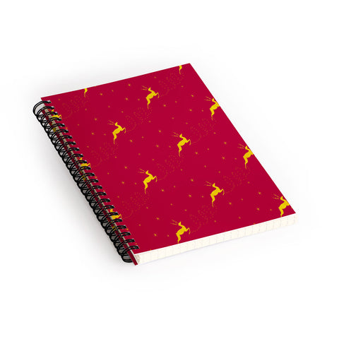 Jacqueline Maldonado Reindeer Stars Spiral Notebook