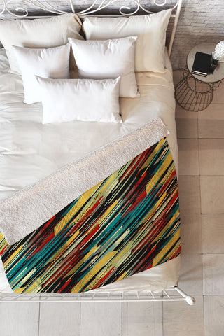 Jacqueline Maldonado Retro 4 Fleece Throw Blanket