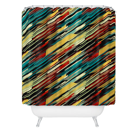 Jacqueline Maldonado Retro 4 Shower Curtain