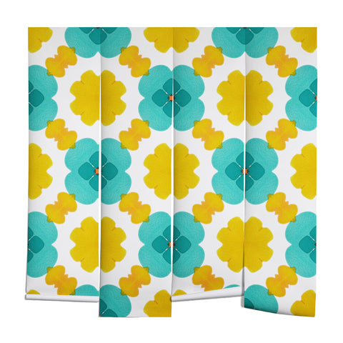 Jacqueline Maldonado Retro Watercolor Geo Wall Mural