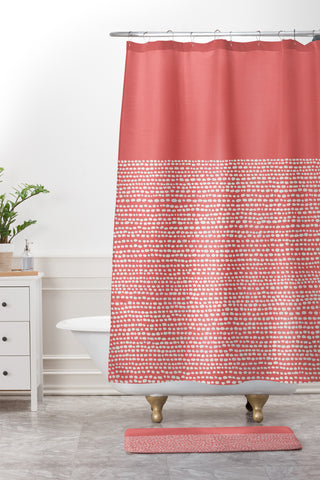 Jacqueline Maldonado Riverside Cayenne Shower Curtain And Mat