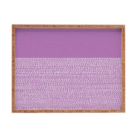 Jacqueline Maldonado Riverside Radiant Orchid Rectangular Tray