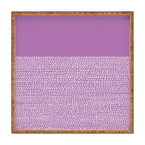 Jacqueline Maldonado Riverside Radiant Orchid Square Tray
