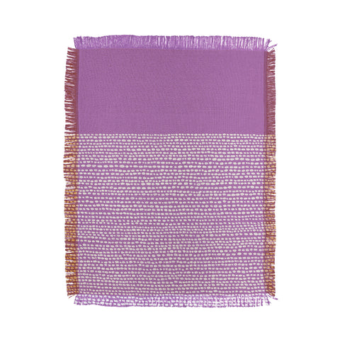 Jacqueline Maldonado Riverside Radiant Orchid Throw Blanket