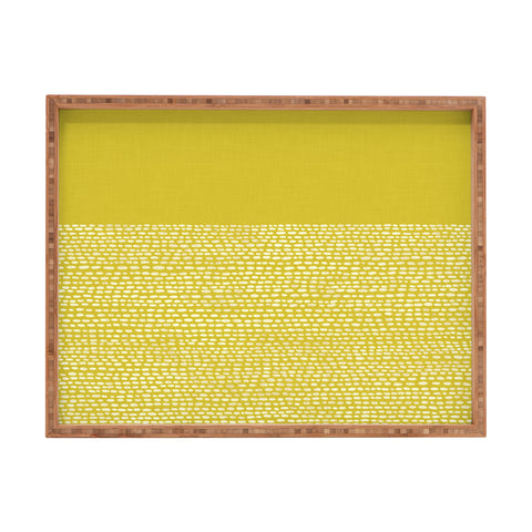 Jacqueline Maldonado Riverside Yellow Rectangular Tray