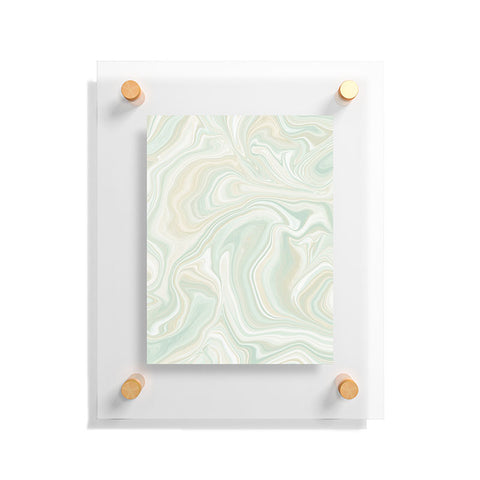 Jacqueline Maldonado Sand Sea Sky Marble Floating Acrylic Print