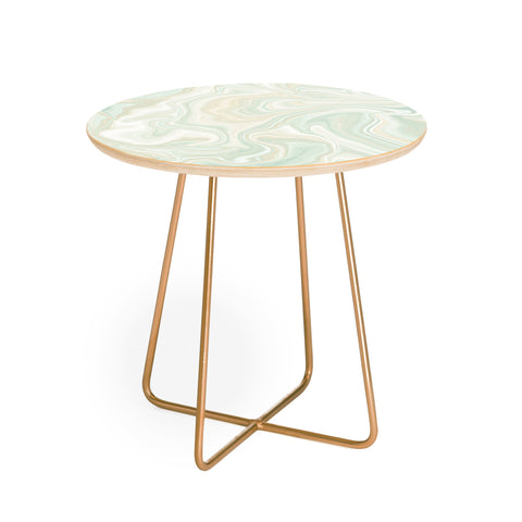 Jacqueline Maldonado Sand Sea Sky Marble Round Side Table