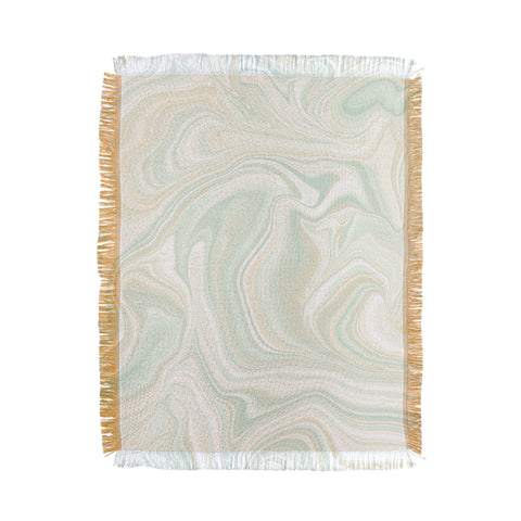 Jacqueline Maldonado Sand Sea Sky Marble Throw Blanket