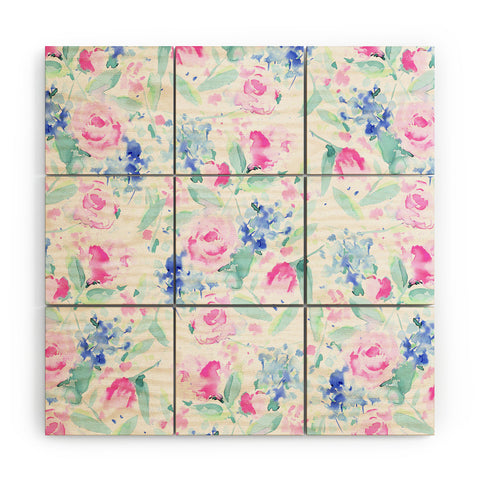 Jacqueline Maldonado Scattered Lovers White Wood Wall Mural