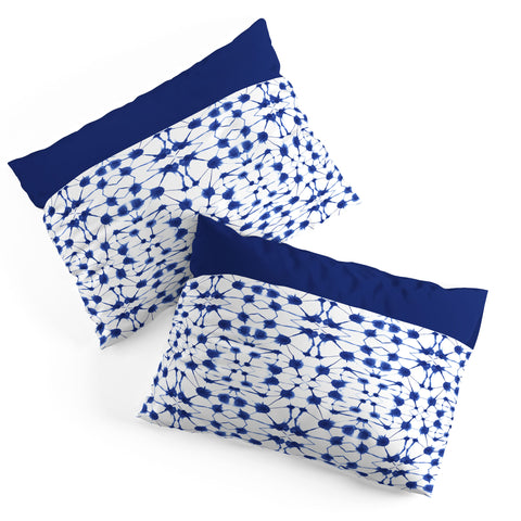 Jacqueline Maldonado Shibori Colorblock Blue Pillow Shams