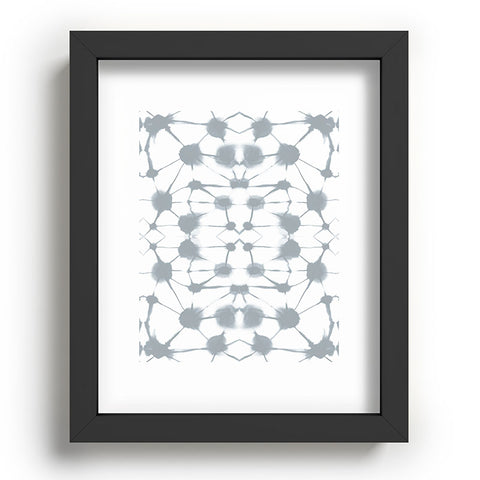 Jacqueline Maldonado Shibori Colorblock Grey Recessed Framing Rectangle