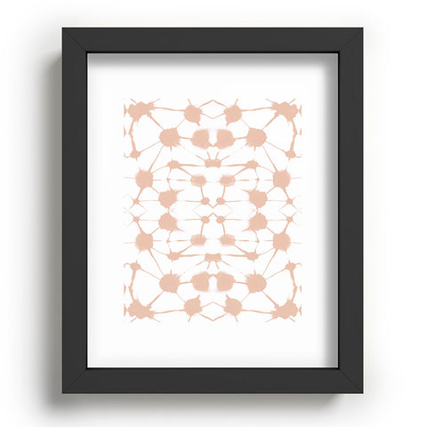 Jacqueline Maldonado Shibori Colorblock Nude Pink Recessed Framing Rectangle