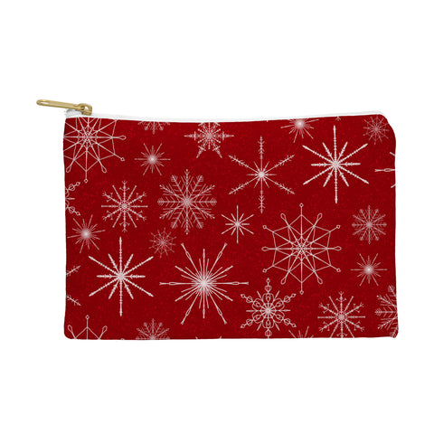 Jacqueline Maldonado Snowflakes Red Pouch