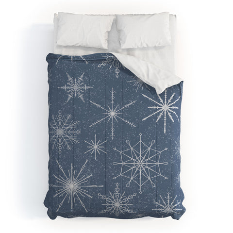 Jacqueline Maldonado Snowflakes Twilight Comforter