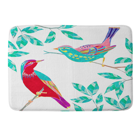 Jacqueline Maldonado Songbirds 1 Memory Foam Bath Mat
