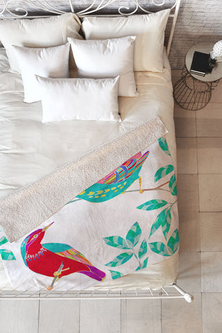 Jacqueline Maldonado Songbirds 1 Fleece Throw Blanket
