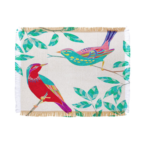 Jacqueline Maldonado Songbirds 1 Throw Blanket