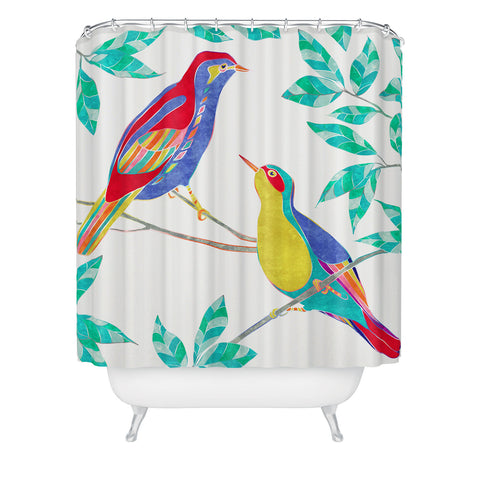 Jacqueline Maldonado Songbirds 2 Shower Curtain