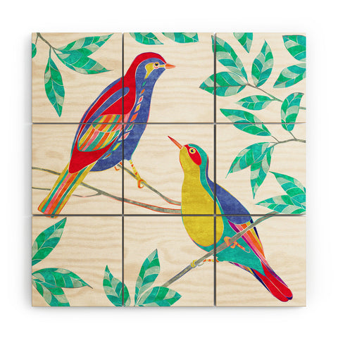Jacqueline Maldonado Songbirds 2 Wood Wall Mural