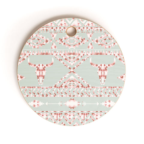 Jacqueline Maldonado Southwest Boho Dye Cutting Board Round