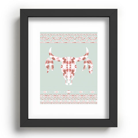 Jacqueline Maldonado Southwest Boho Dye Skull Recessed Framing Rectangle