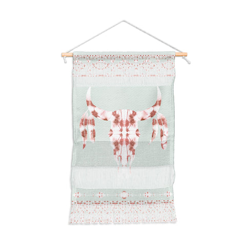 Jacqueline Maldonado Southwest Boho Dye Skull Wall Hanging Portrait