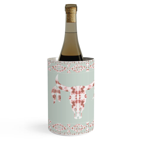 Jacqueline Maldonado Southwest Boho Dye Skull Wine Chiller