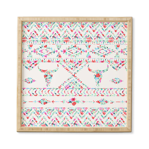 Jacqueline Maldonado Southwest Boho Floral Framed Wall Art