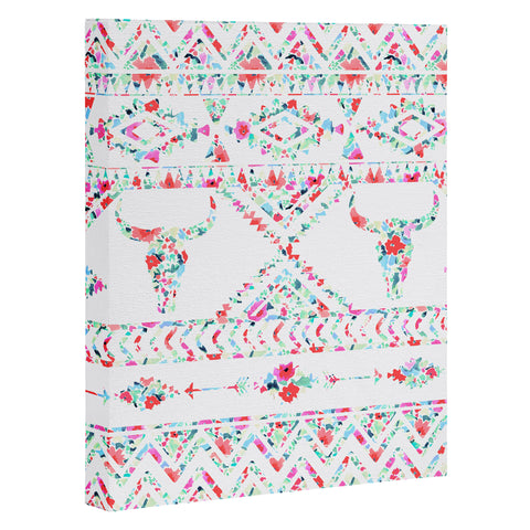 Jacqueline Maldonado Southwest Boho Floral Art Canvas