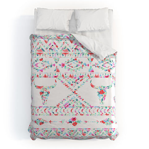 Jacqueline Maldonado Southwest Boho Floral Duvet Cover