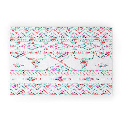 Jacqueline Maldonado Southwest Boho Floral Welcome Mat