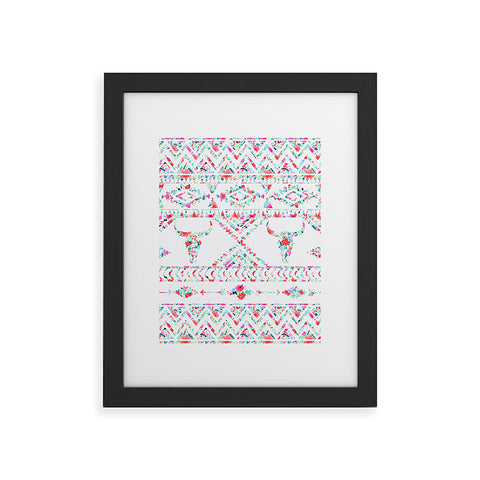 Jacqueline Maldonado Southwest Boho Floral Framed Art Print