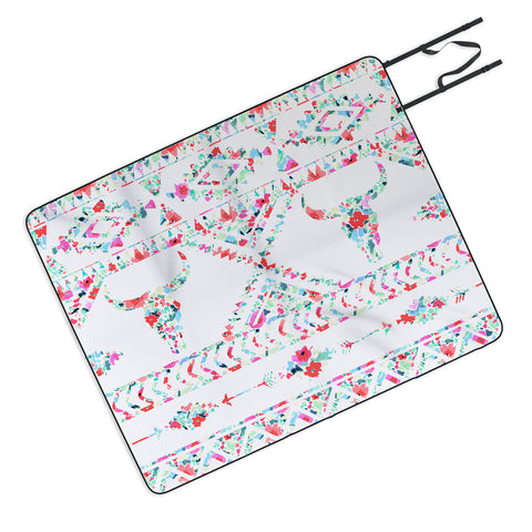 Jacqueline Maldonado Southwest Boho Floral Picnic Blanket