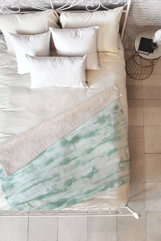 Jacqueline Maldonado Stratus Sage Fleece Throw Blanket